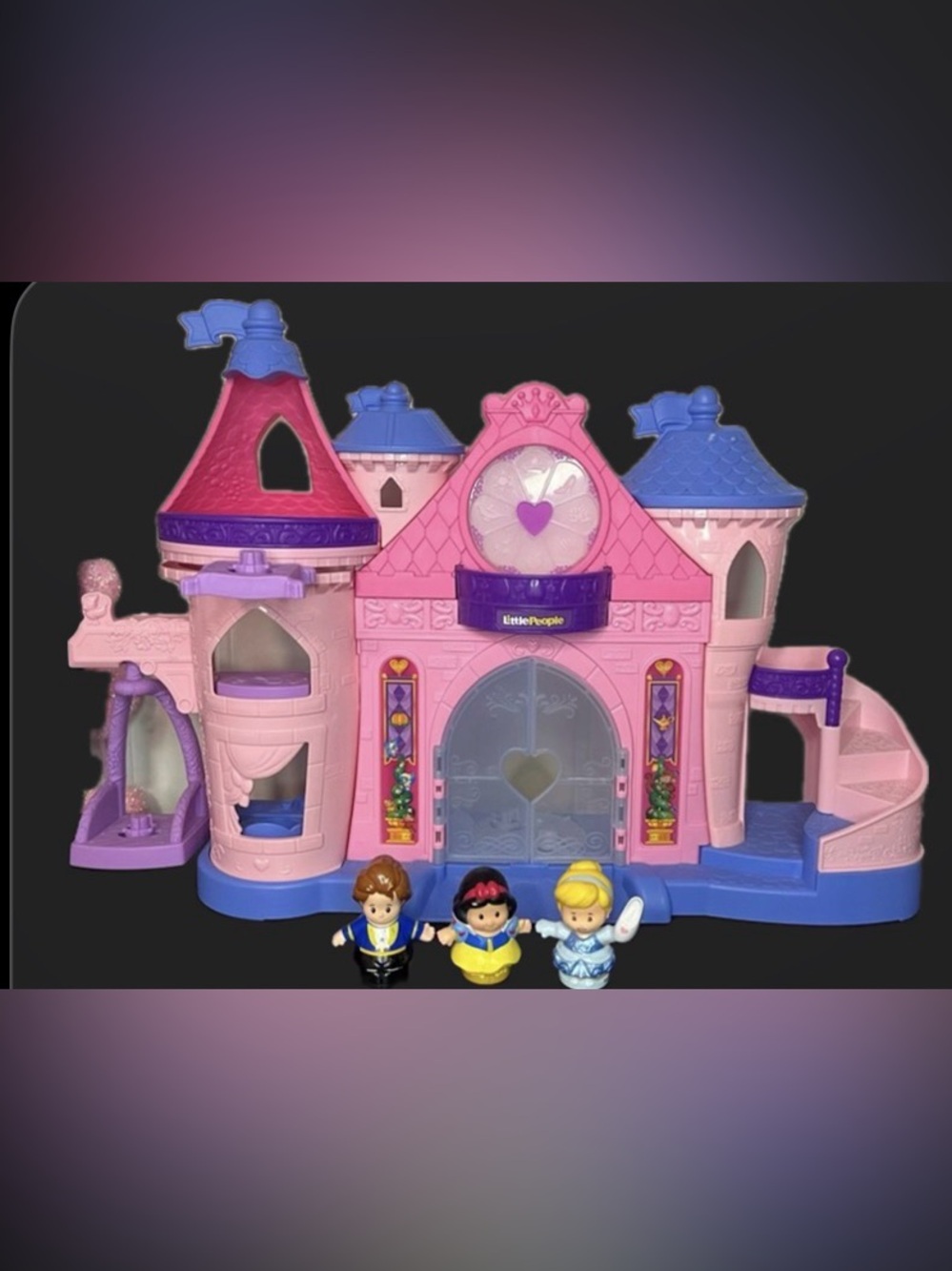 FISHER-PRICE DISNEY PRINCESS DANCING CASTLE SNOW WHITE PRINCE CHARMING & CINDERE